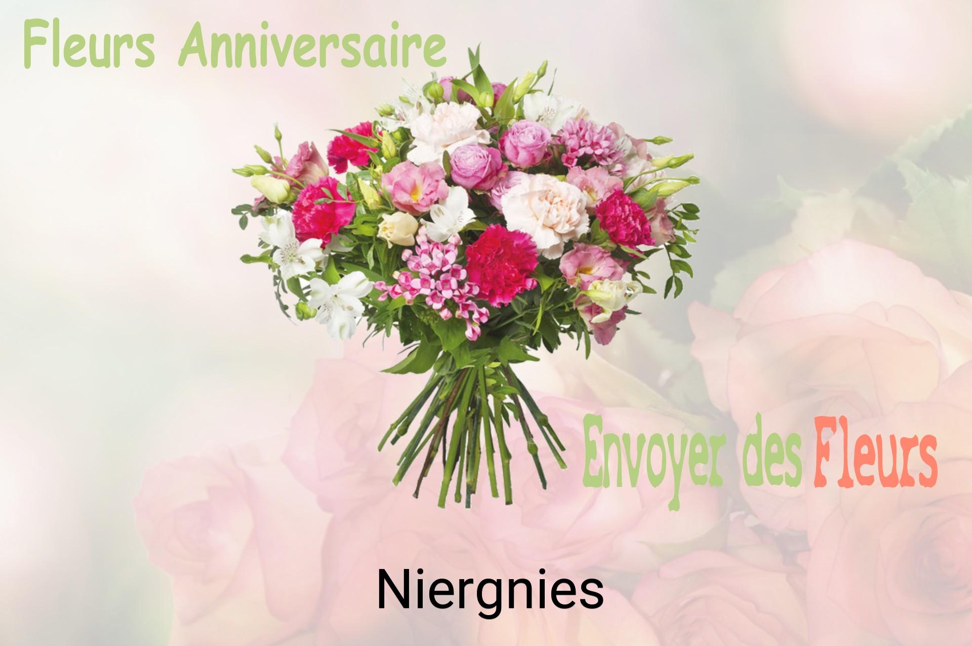 Bouquet de fleurs d’anniversaire livré à Niergnies